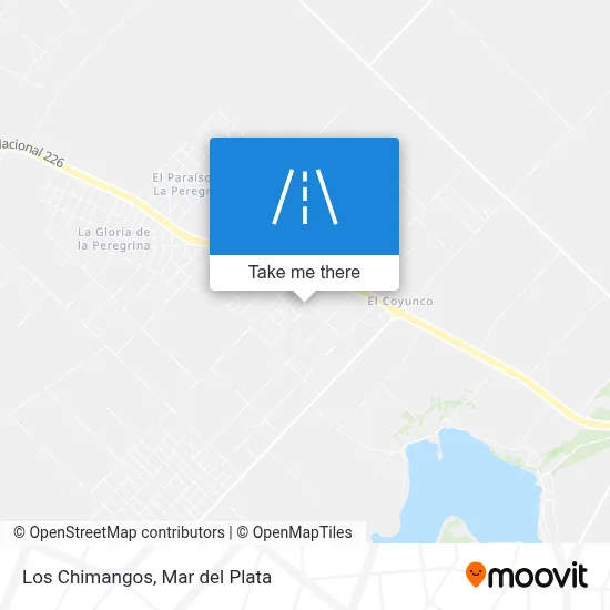 Los Chimangos map