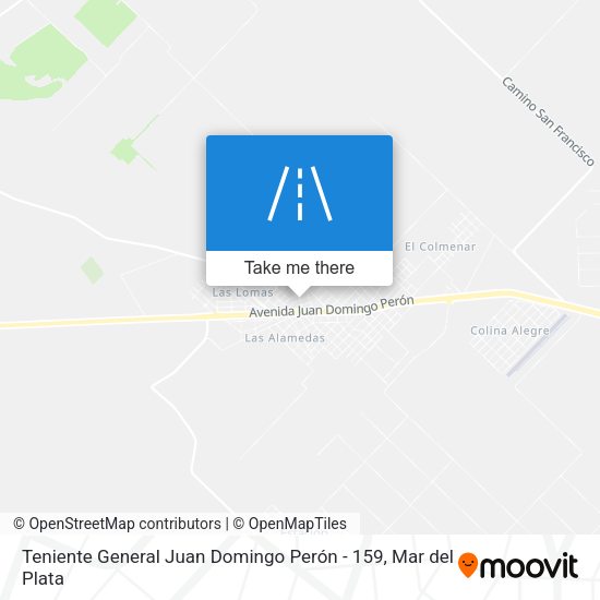 Teniente General Juan Domingo Perón - 159 map
