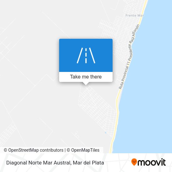 Diagonal Norte Mar Austral map