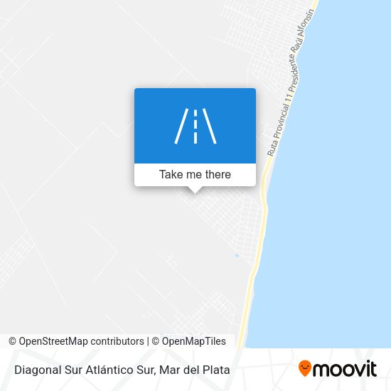 Mapa de Diagonal Sur Atlántico Sur