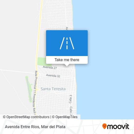 Mapa de Avenida Entre Ríos