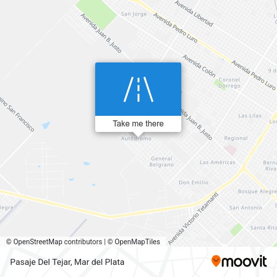 Mapa de Pasaje Del Tejar