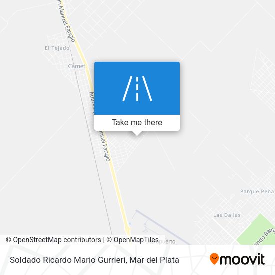 Soldado Ricardo Mario Gurrieri map