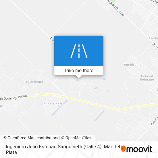Ingeniero Julio Esteban Sanguinetti (Calle 4) map