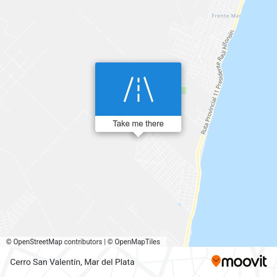 Mapa de Cerro San Valentín