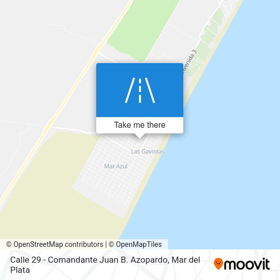 Calle 29 - Comandante Juan B. Azopardo map