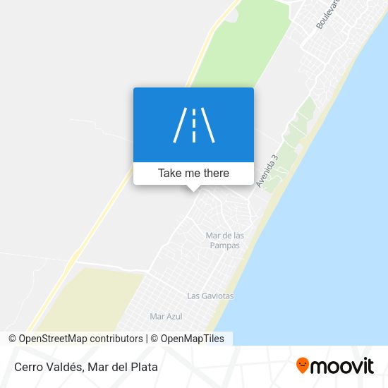 Cerro Valdés map