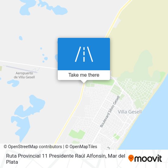 Ruta Provincial 11 Presidente Raúl Alfonsín map