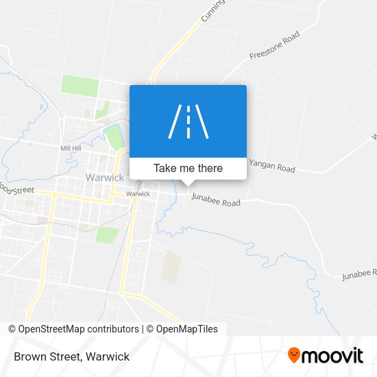 Brown Street map