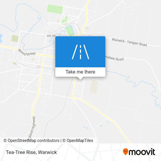 Tea-Tree Rise map