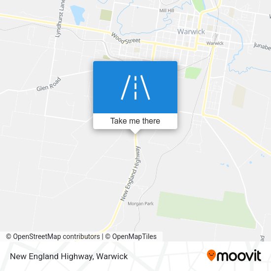 New England Highway map