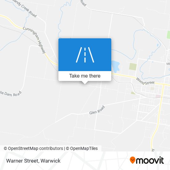 Warner Street map