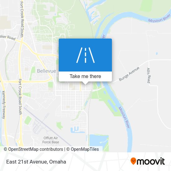 Mapa de East 21st Avenue