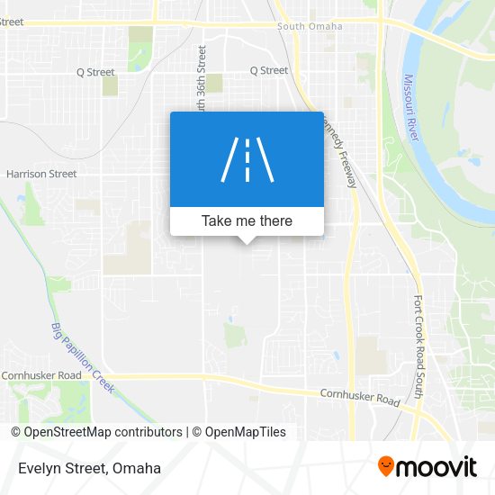 Mapa de Evelyn Street
