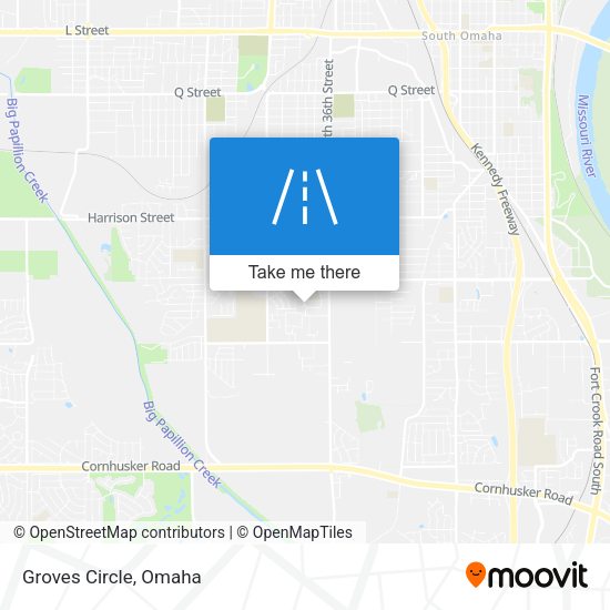 Mapa de Groves Circle