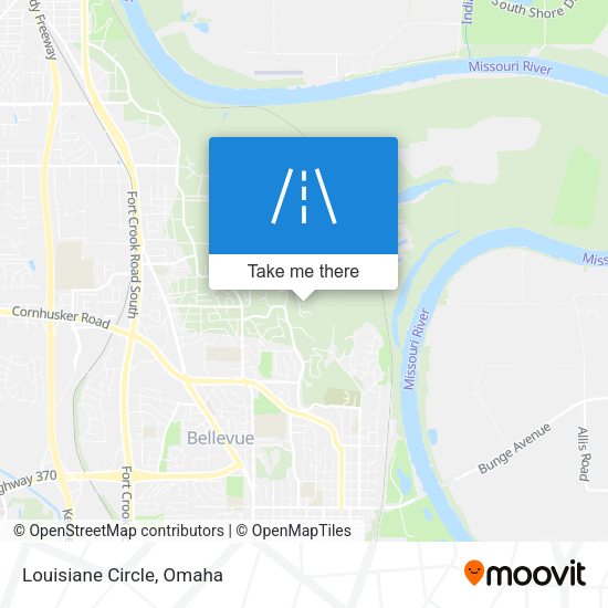 Mapa de Louisiane Circle