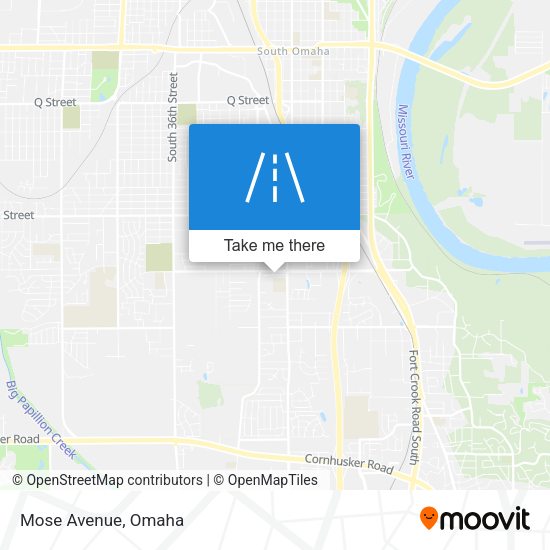 Mose Avenue map