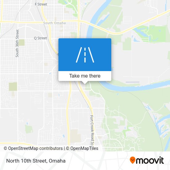 Mapa de North 10th Street