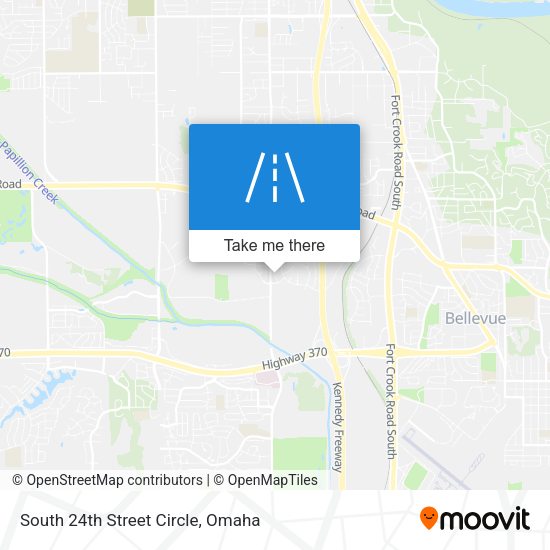 South 24th Street Circle map