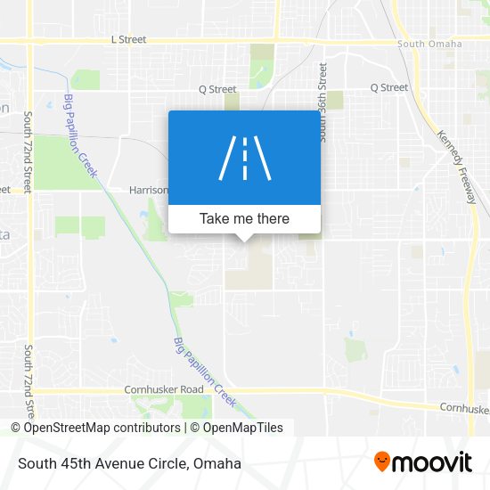 Mapa de South 45th Avenue Circle