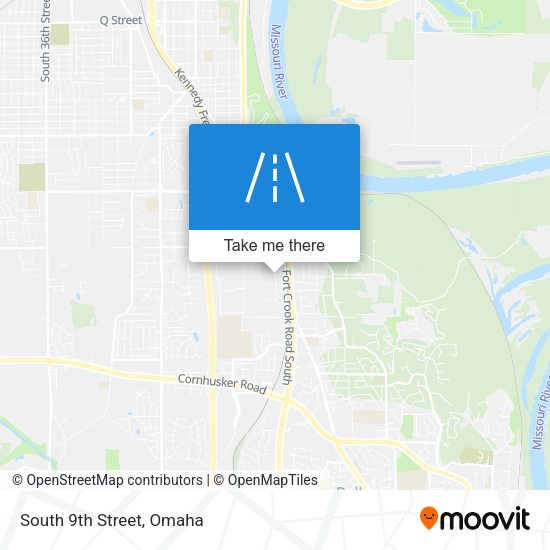 Mapa de South 9th Street
