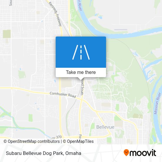 Subaru Bellevue Dog Park map