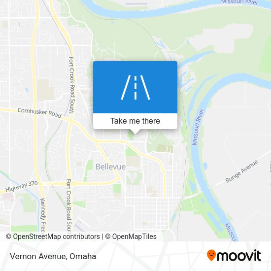 Mapa de Vernon Avenue