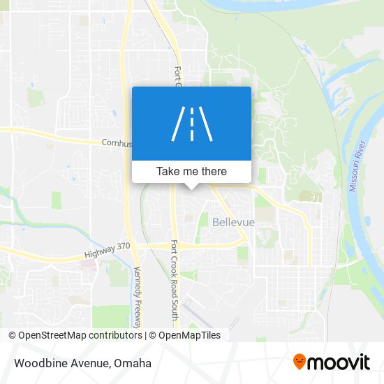 Woodbine Avenue map