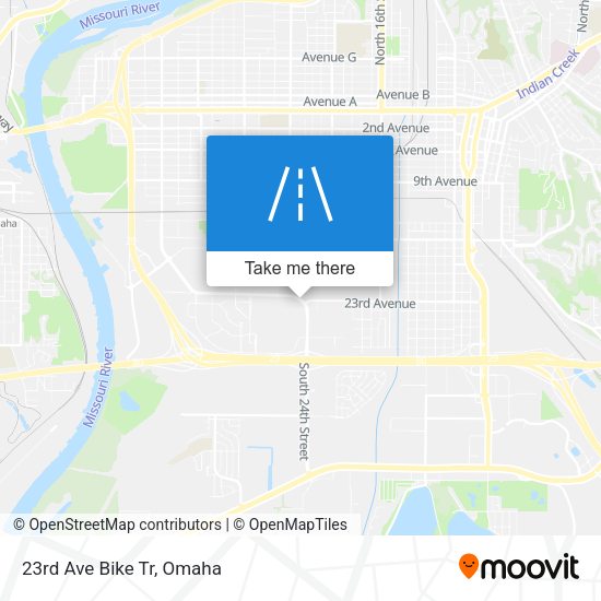 Mapa de 23rd Ave Bike Tr