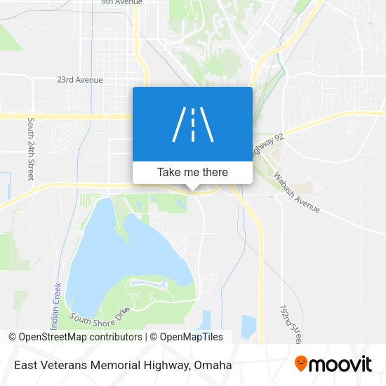 Mapa de East Veterans Memorial Highway