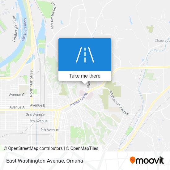 East Washington Avenue map