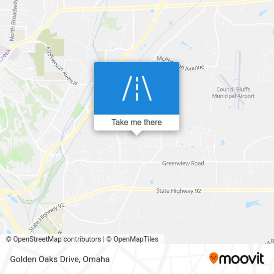 Golden Oaks Drive map
