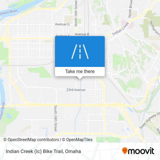 Indian Creek (Ic) Bike Trail map