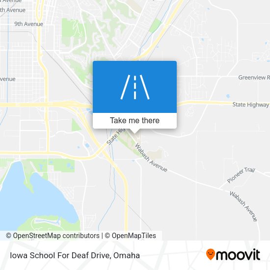 Iowa School For Deaf Drive map