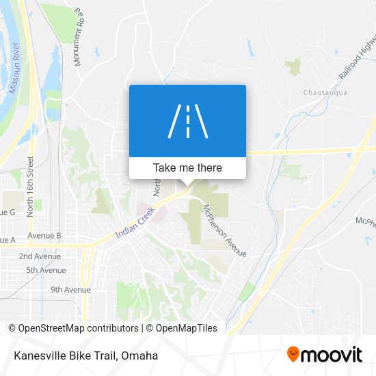 Mapa de Kanesville Bike Trail