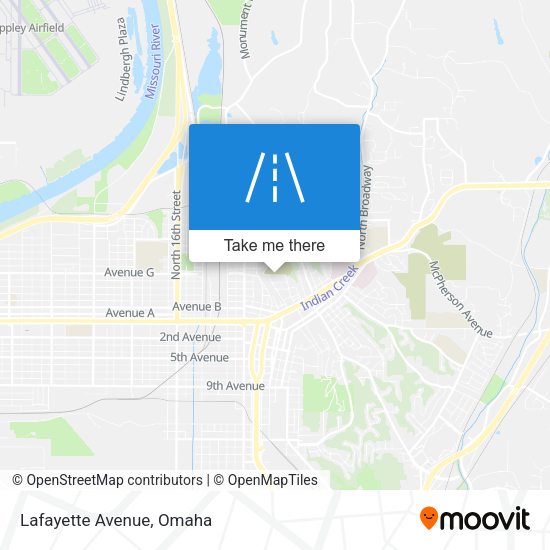 Mapa de Lafayette Avenue