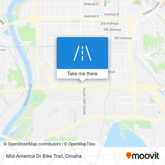 Mapa de Mid-America Dr Bike Trail