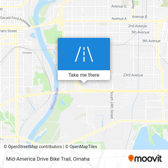 Mid-America Drive Bike Trail map