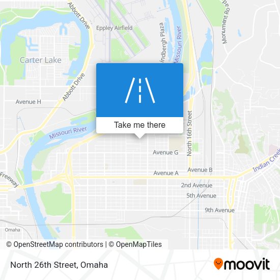 Mapa de North 26th Street