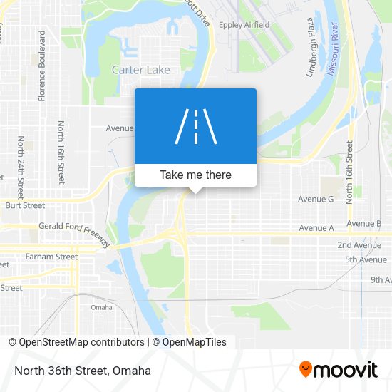 Mapa de North 36th Street