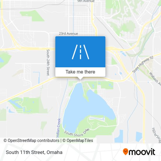 Mapa de South 11th Street