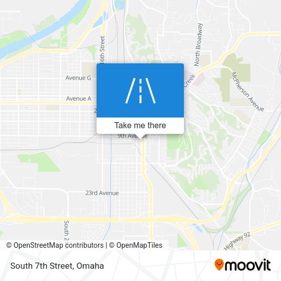 Mapa de South 7th Street