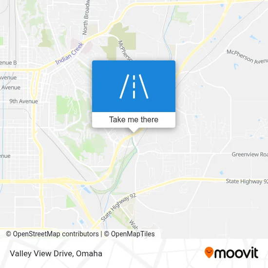 Valley View Drive map