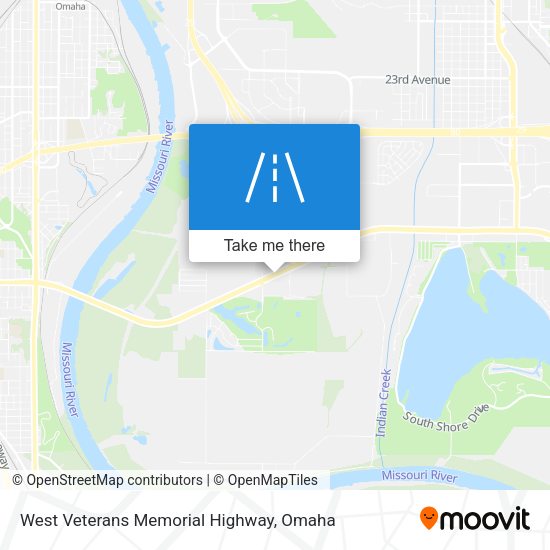 West Veterans Memorial Highway map