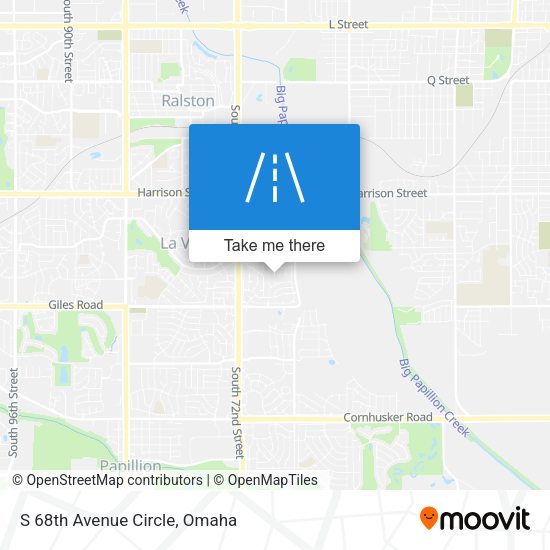 S 68th Avenue Circle map