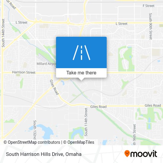 South Harrison Hills Drive map