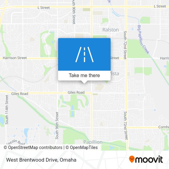 Mapa de West Brentwood Drive
