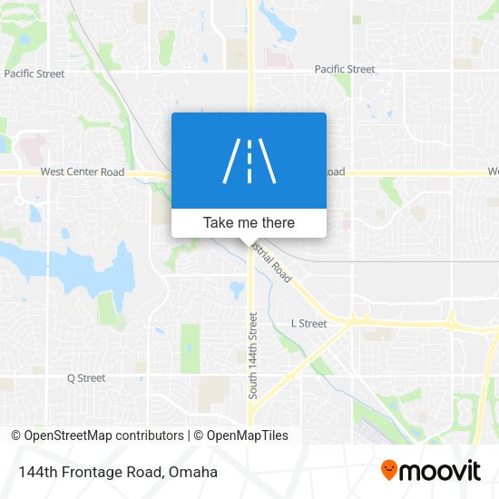 144th Frontage Road map