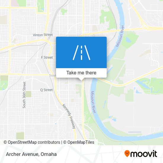 Mapa de Archer Avenue