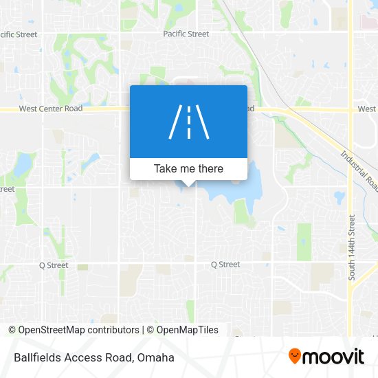 Mapa de Ballfields Access Road